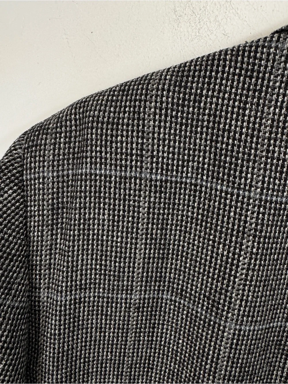 Polo University Club Ralph Lauren 44R Blazer Wool Tweed Gray Blue Windowpane